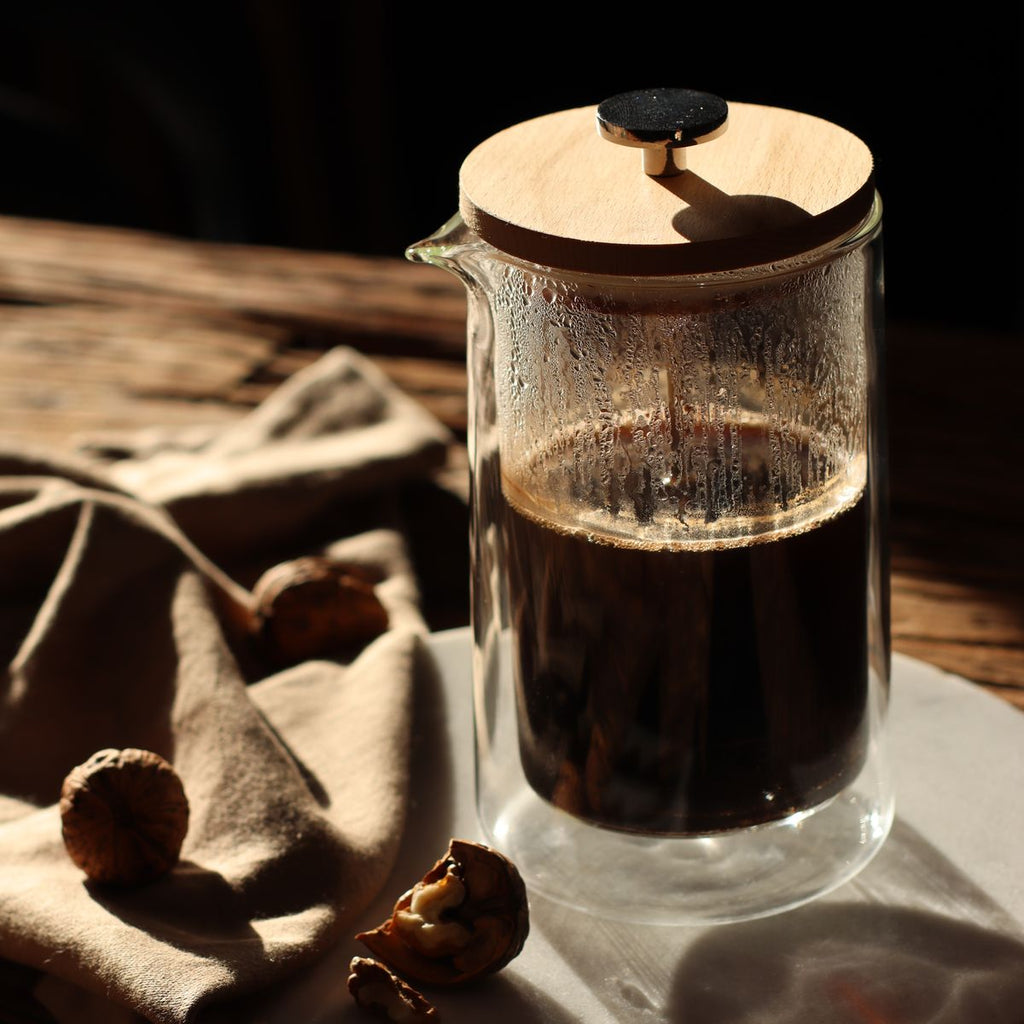 Mug à piston en verre pour café Coffee Press Roméo 450 ml - Ogo